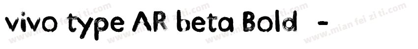 vivo type AR beta Bold字体字体转换
